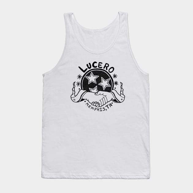 Lucero Band Logo Black White Tank Top by tinastore